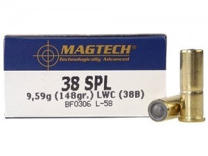 Magtech .38 special LWC, 148grs