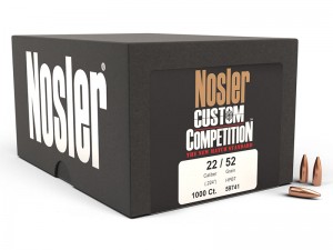 Nosler .224 HPBT Custom Competition, 1000kos