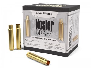 Nosler Brass 9.3x62 Mauser, 25kos