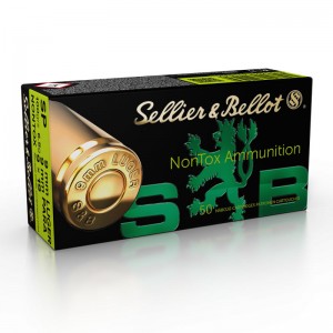 Sellier & Bellot 9mm Luger SP NONTOX, 100grs