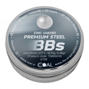 Steel BB's Zinc Coated, 750kos