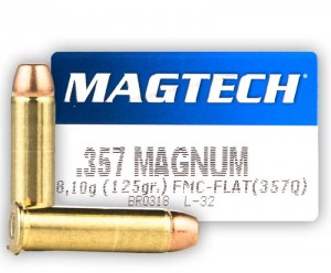 Magtech .357 Magnum FMJ Flat, 125grs