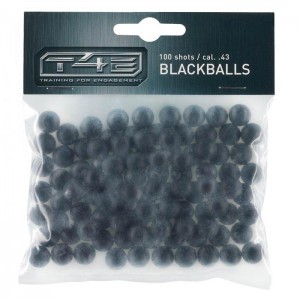 Gumijaste kroglice T4E Blackballs